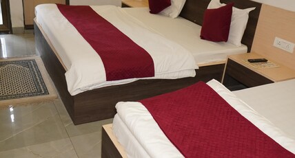 Shree Radhe Mohan Hotel (Family Rooms) Near Khatu Shyam Ji Temple Room Type - Deluxe Triple Room ( 1 Double Bed + 1 Single Bed ) Shree Radhe Mohan Hotel (Family Rooms) Near Khatu Shyam Ji Temple Room Type - Deluxe Triple Room ( 1 Double Bed + 1 Single Bed )
