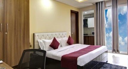 Limewood Stay Silver Studio Apartment Near Golf Course Road, Gurgaon Room Type - Premium Room with Balcony Limewood Stay Silver Studio Apartment Near Golf Course Road, Gurgaon Room Type - Premium Room with Balcony