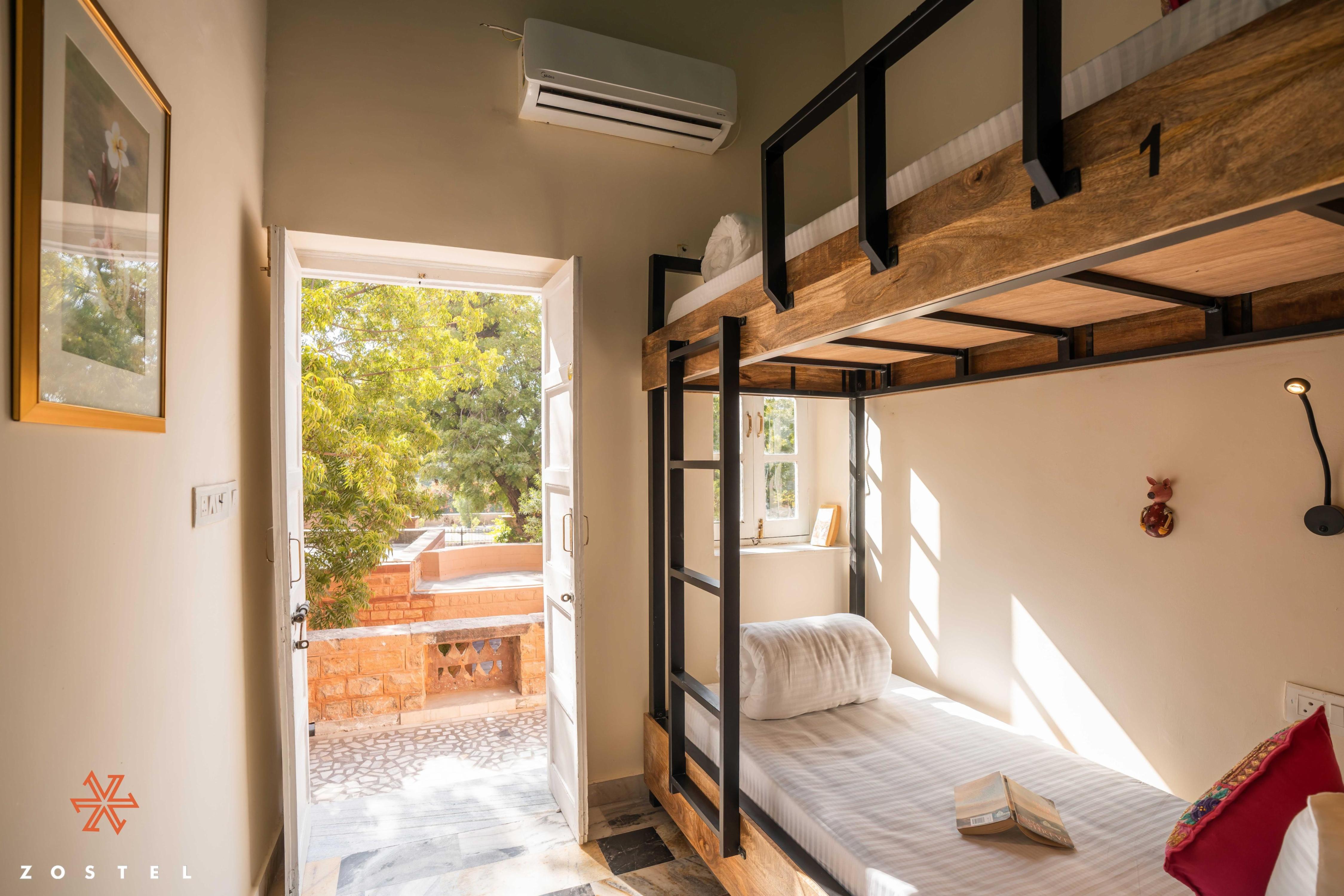 Zostel Jodhpur (Ratanada) Room Type - 1 Bunk Bed | 4 Bed Mixed Dorm | Shared en-suite washroom