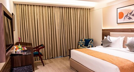 Regenta Inn Gurugram Room Type - Premium Room Enjoy Happy Hour 1+1 Mocktail Timing 11 Am - 7PM