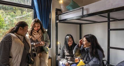 Zostel Rinchenpong (Pelling) Room Type - 1 Bunk Bed | Deluxe 6 Bed Mixed Dorm | Shared en-suite washroom Zostel Rinchenpong (Pelling) Room Type - 1 Bunk Bed | Deluxe 6 Bed Mixed Dorm | Shared en-suite washroom