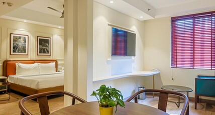 Alivaa Hotel Gurugram Sohna Road City Center Room Type - Family Suite with Additional Sofa- Cum- Bed Room and Balcony Alivaa Hotel Gurugram Sohna Road City Center Room Type - Family Suite with Additional Sofa- Cum- Bed Room and Balcony