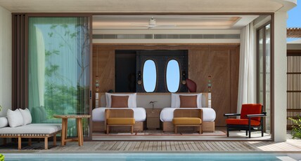 Centara Grand Lagoon Maldives Room Type - One-Bedroom Sunrise Beach Pool Villa Twin Centara Grand Lagoon Maldives Room Type - One-Bedroom Sunrise Beach Pool Villa Twin