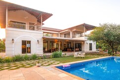 ELIVAAS Signature Casa Mocha | Exquisite 5-BHK Retreat with Pvt Pool, Verandah & Ent Lounge