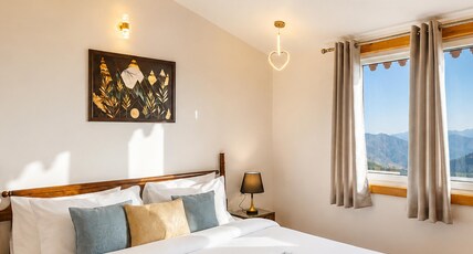The Urban Escape By Alaya Stays Room Type - The Urban Escape| Deluxe Room with Valley View The Urban Escape By Alaya Stays Room Type - The Urban Escape| Deluxe Room with Valley View