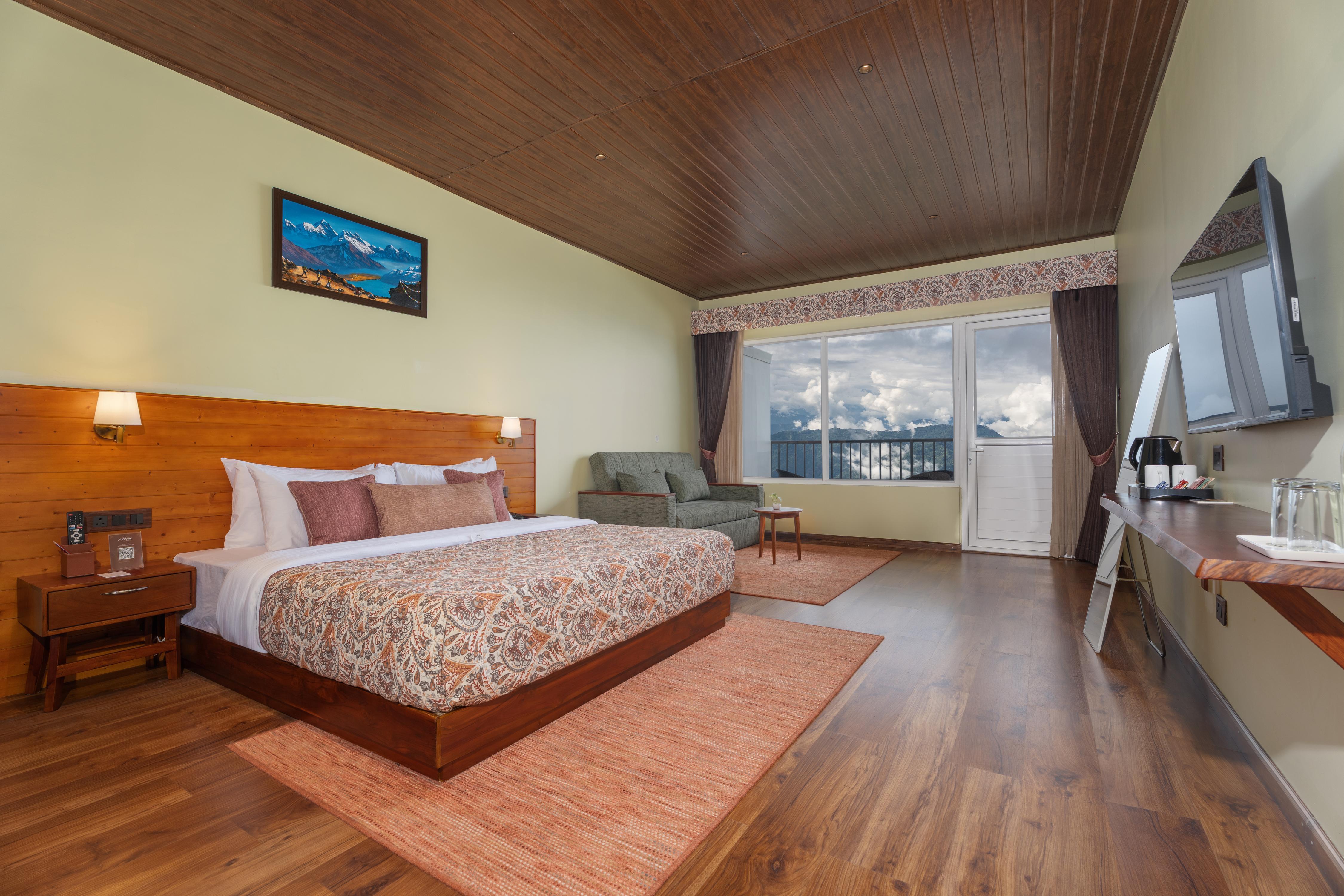 Summit Enigma Resort & Spa, Lamahatta Room Type - Premium View Room with Sofa Cum Bed and Balcony