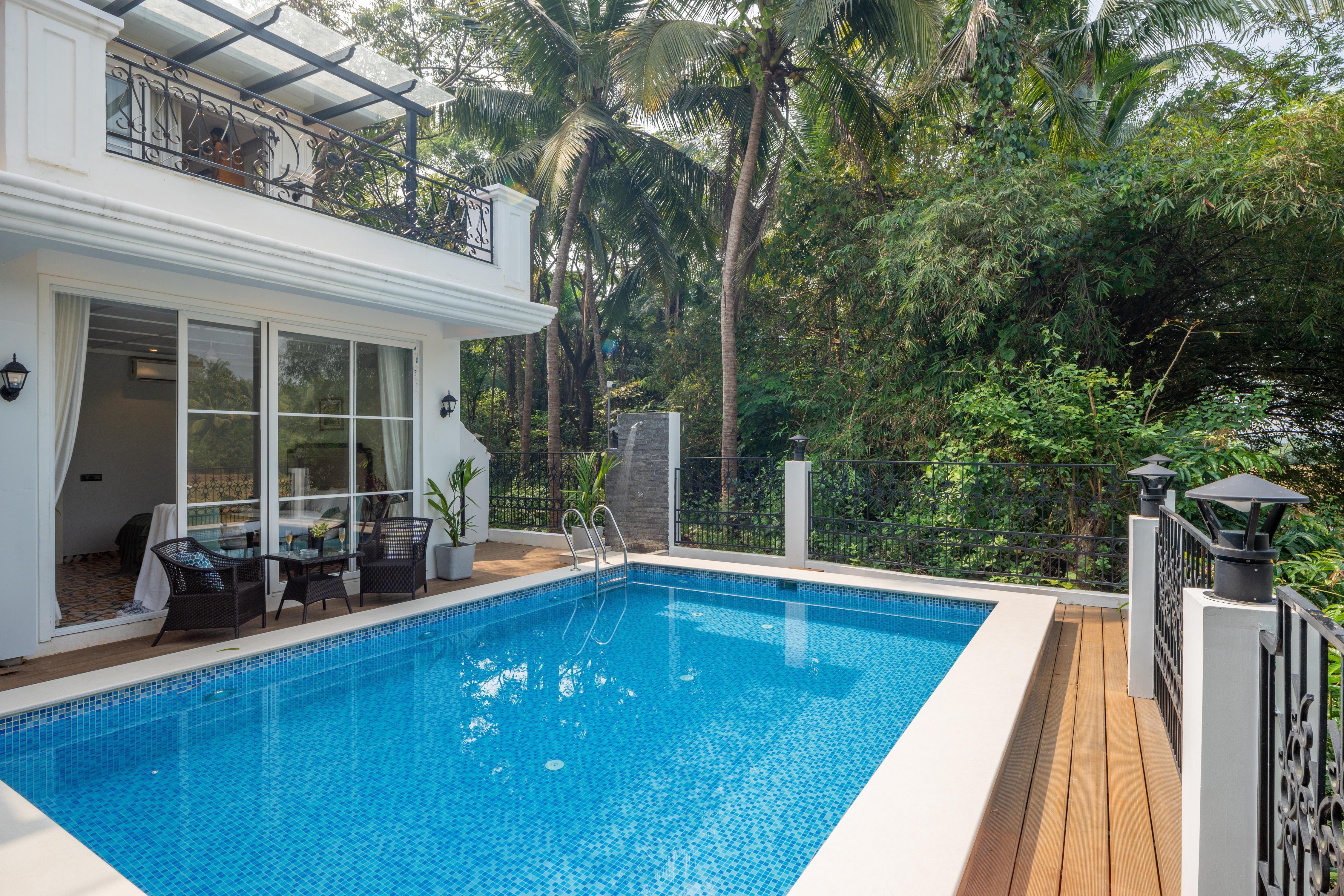 ELIVAAS Signature Prive Suntuarios Casa Iris| 4 BHK Getaway with Jacuzzi, Pvt Pool & Gazebo - Tap to explore photos