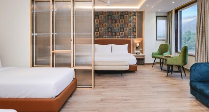 Ecko City Center, Rishikesh - 900mtrs from Triveni Ghat Room Type - Premium Suite (1 King Bed and 2 Twin Beds) Ecko City Center, Rishikesh - 900mtrs from Triveni Ghat Room Type - Premium Suite (1 King Bed and 2 Twin Beds)