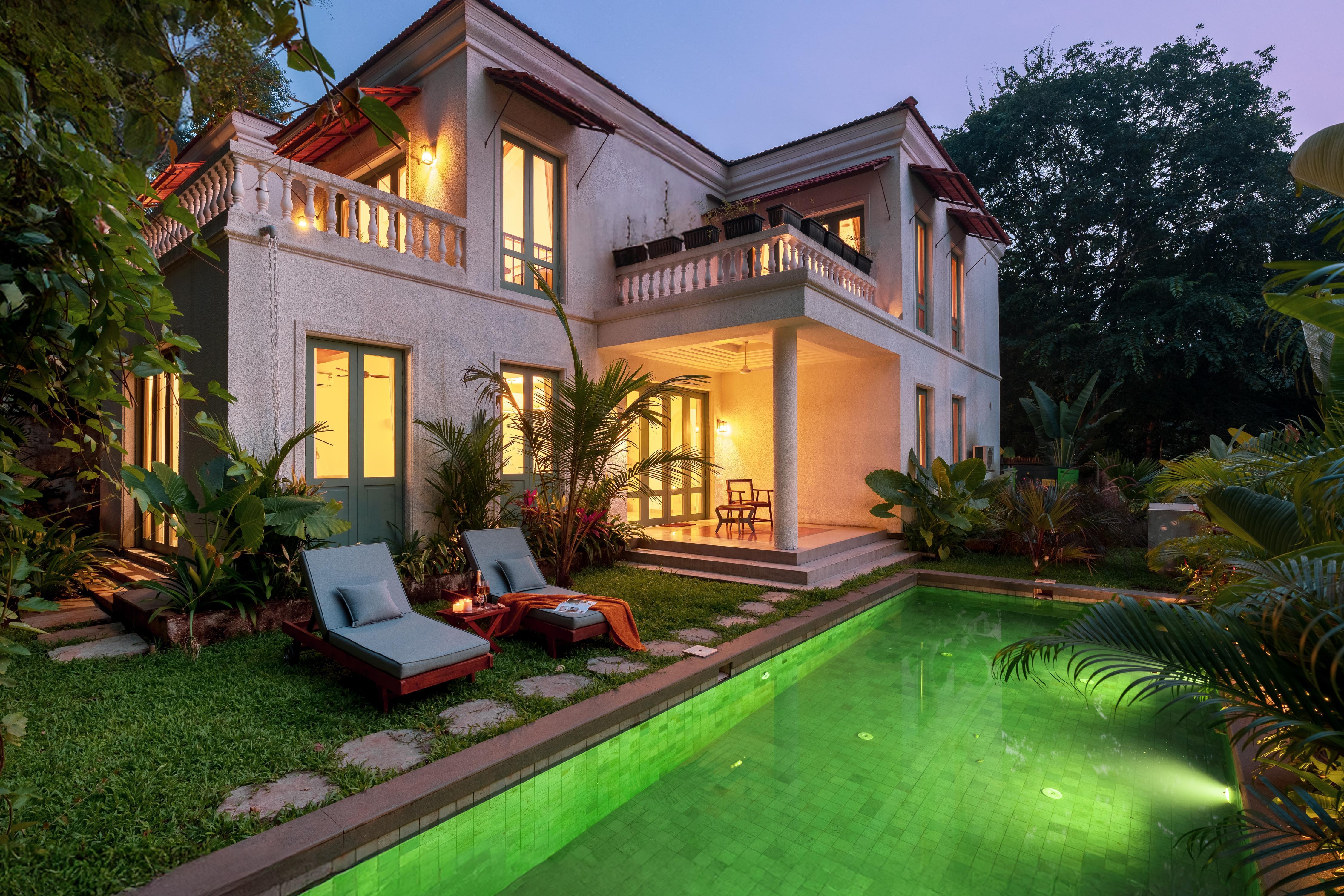 La Branca by The Blue Kite - Luxury 4BHK Villas with Private Pool Near Morjim Beach - Tap to explore photos