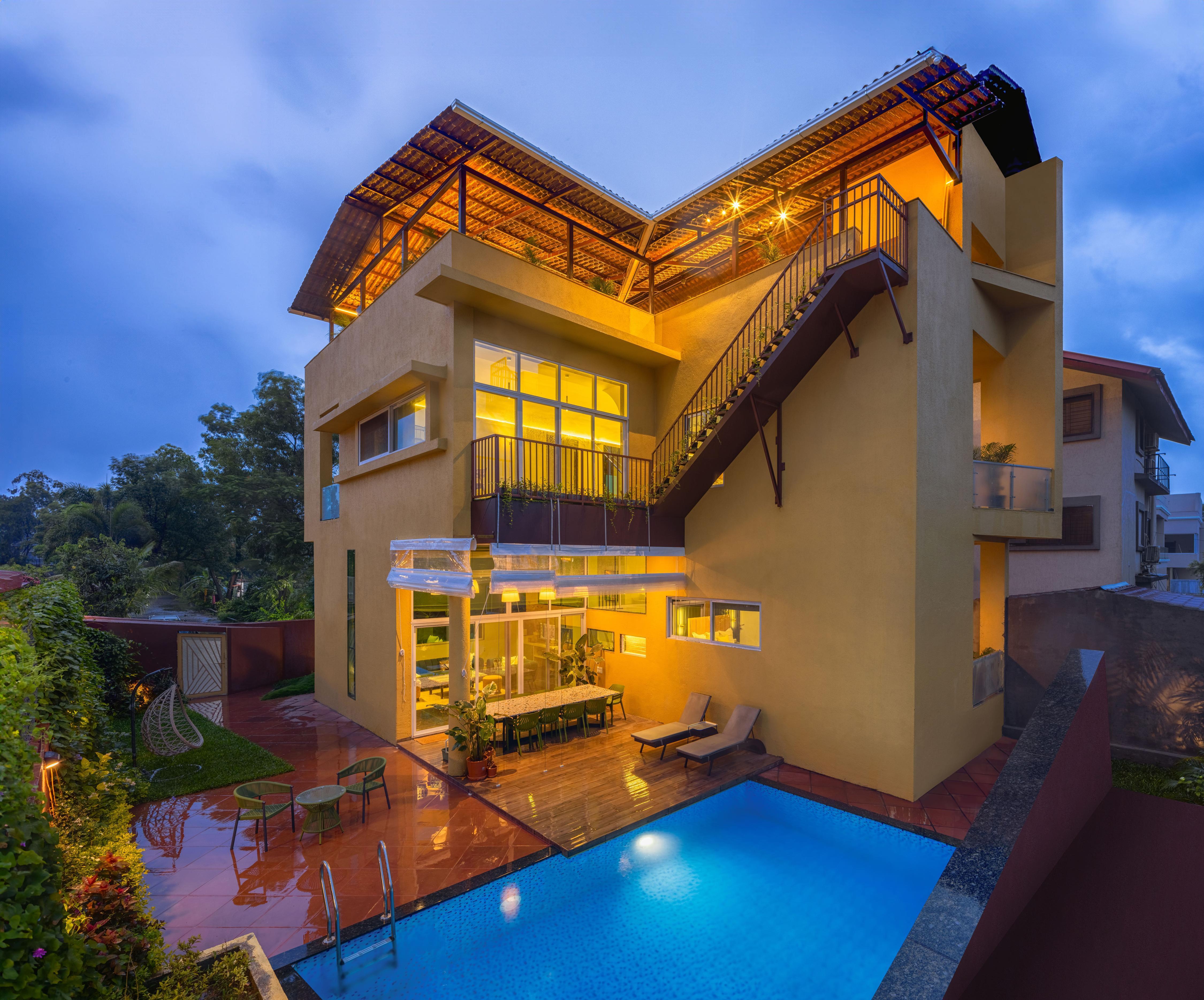 Aaramghar Stays - 4BR Goldfinch W/Heated Pool - Tap to explore photos