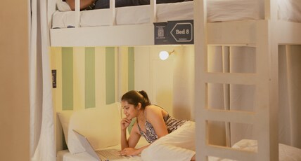 Backspace Anjuna Beach Goa Room Type - 4 Bed Mixed AC Dorm With Attached Washroom