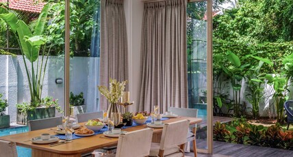 Spectacular Spaces |Casa Aurem - 4BHK PVT Pool Villa with Lawn & Gazebo , 1km from Coco Beach Room Type - Casa Aurem 4Bhk by spectacular spaces