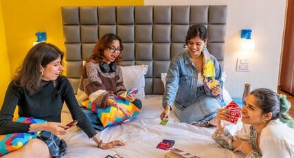 goSTOPS Kasol PLUS, Manikaran Road - Private Rooms & Dorms Room Type - Deluxe Private AC Room with Balcony and Mountain View and Ensuite Bathroom