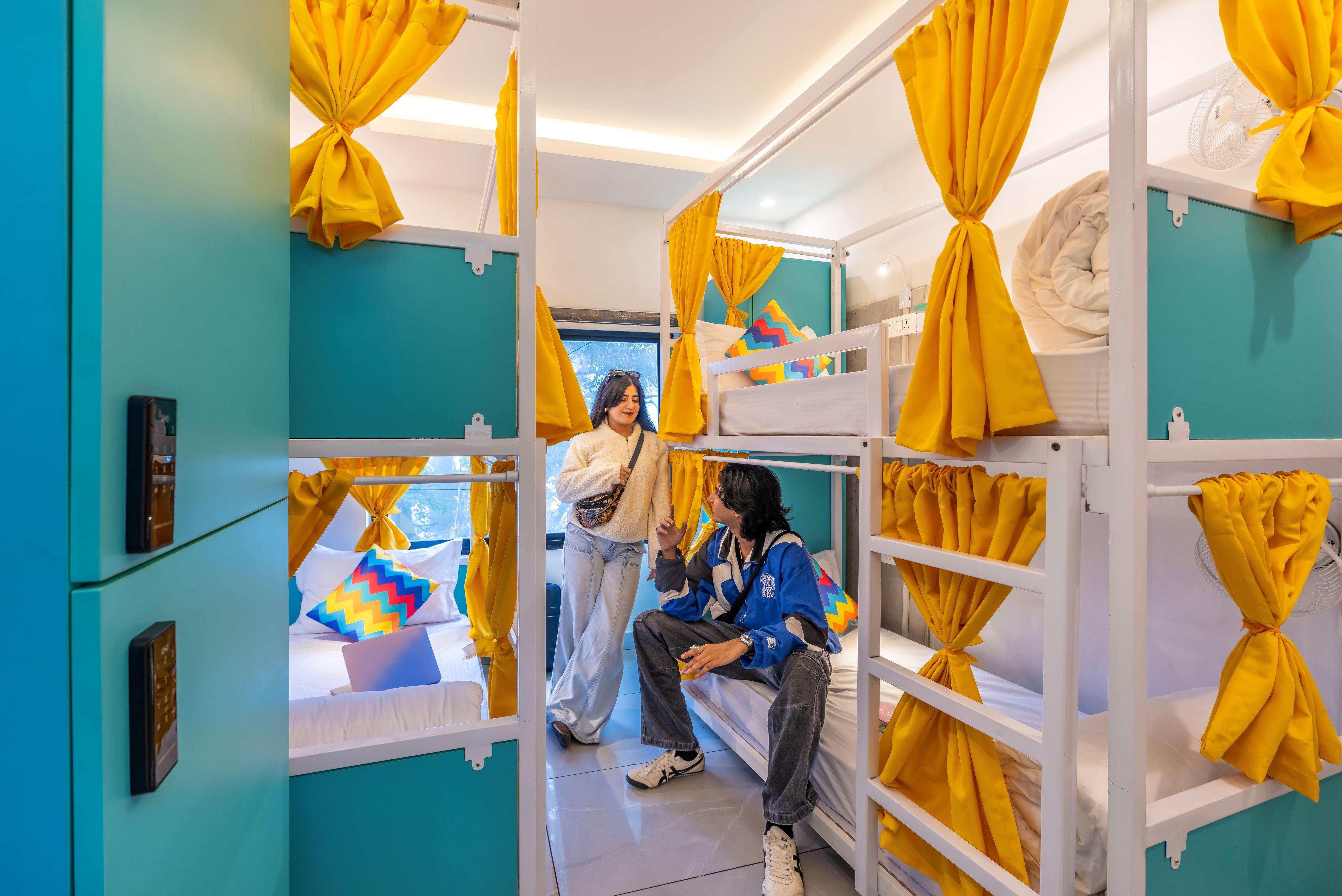 goSTOPS Mussoorie, Clock Tower Room Type - Bed in 4 Bed Mixed Dormitory Room with Ensuite Bathroom
