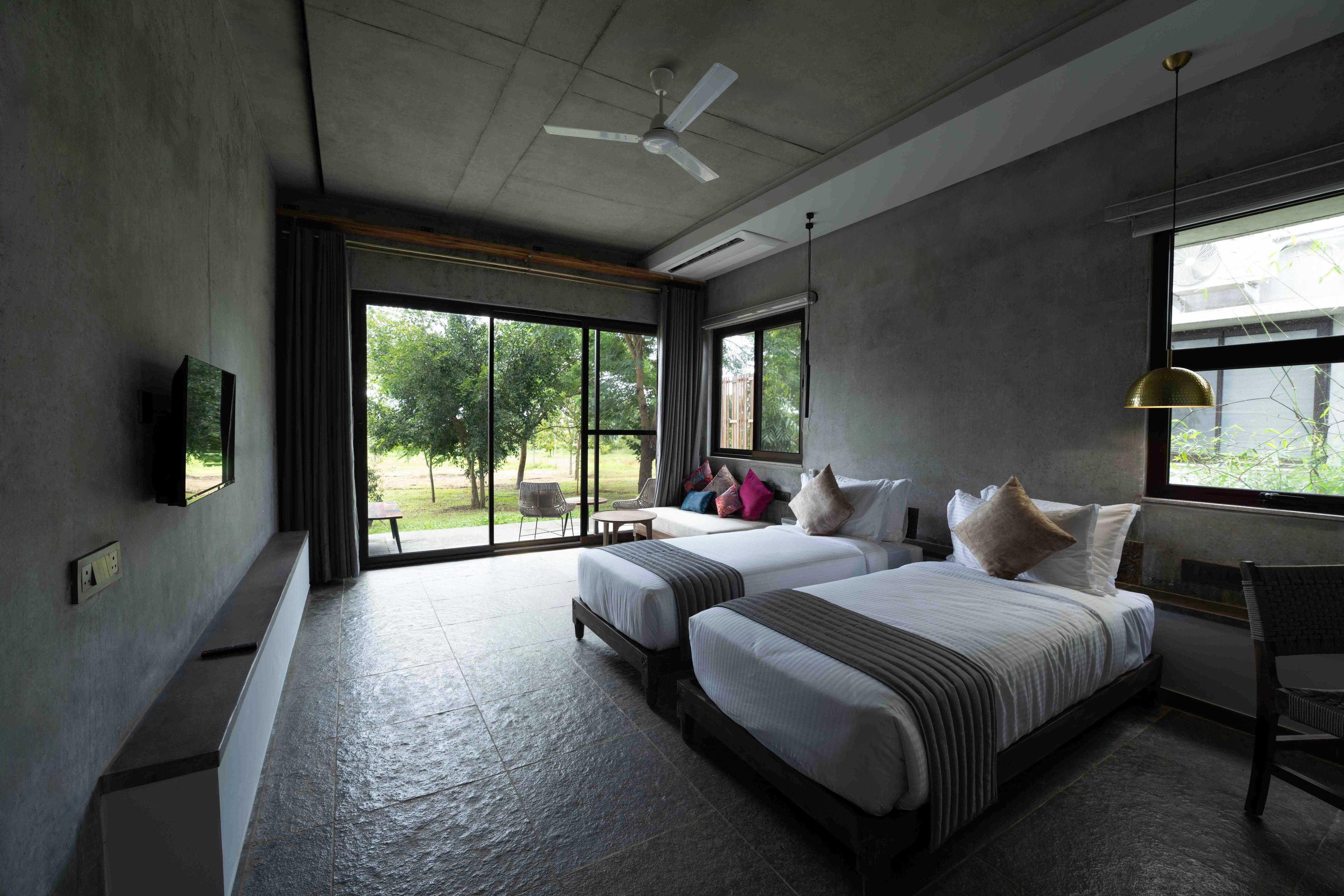 Wild Origin Kabini - A Luxury Resort Room Type - Deluxe Twin Room Garden View