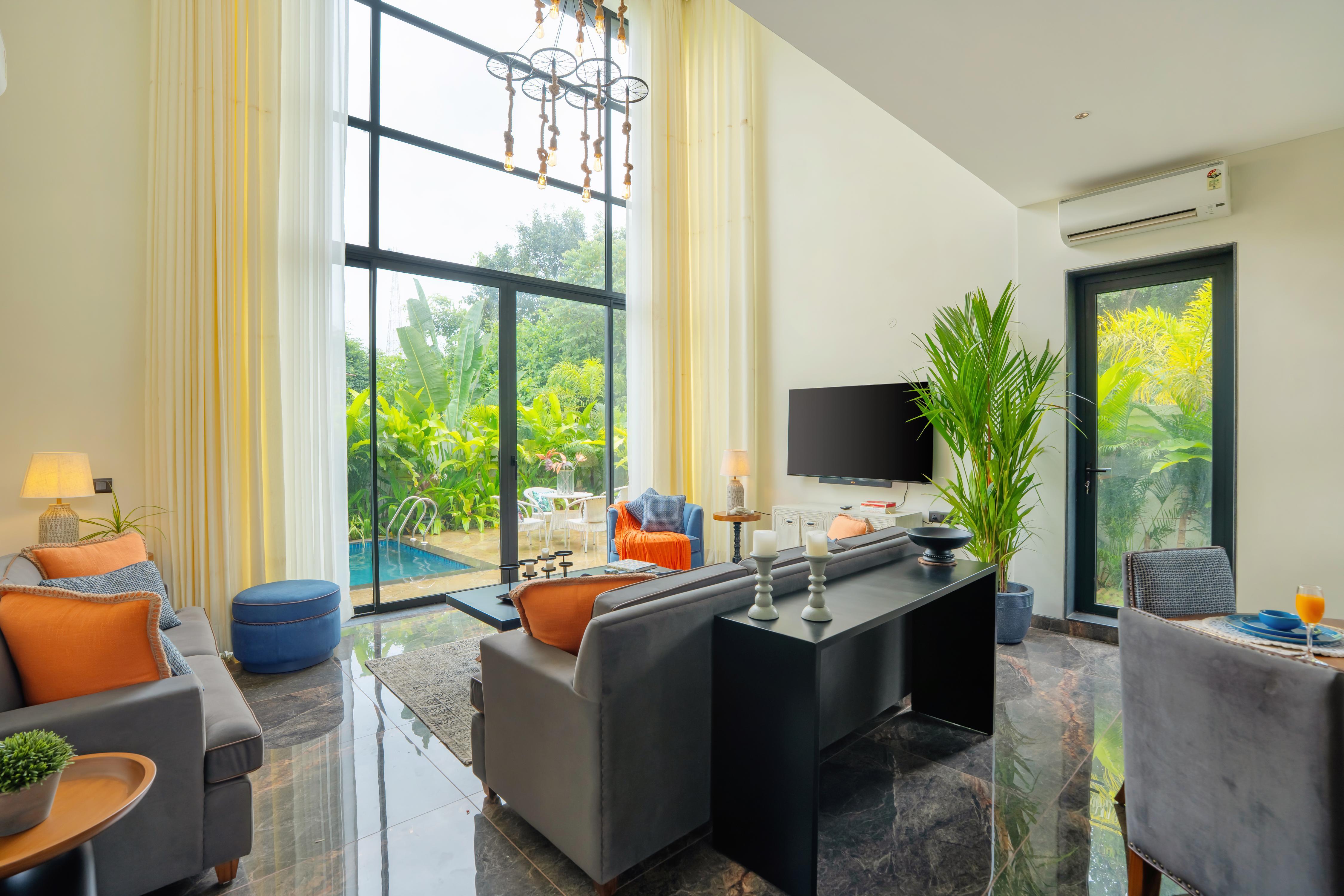 ELIVAAS Signature Purosol | 3BHK Pool Villa close to Ozran Beach - Tap to explore photos
