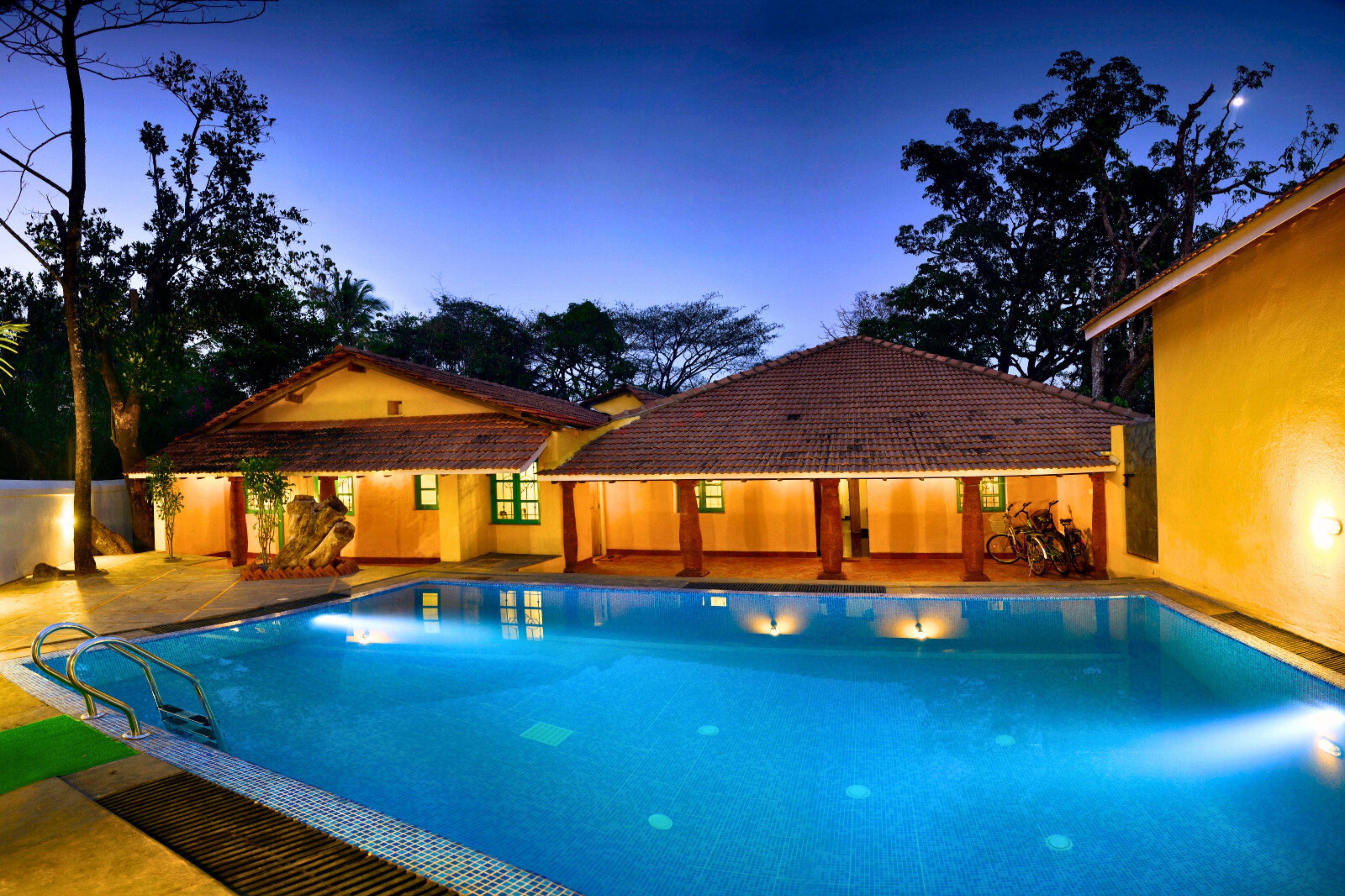 ELIVAAS Signature Terra Rosa | Portuguese styled 4 BHK Villa With Pvt Pool - Tap to explore photos