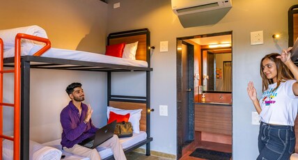 Zostel Nashik Room Type - 1 Bunk Bed | Deluxe  4 Bed Mixed Dorm | Shared en-suite washroom