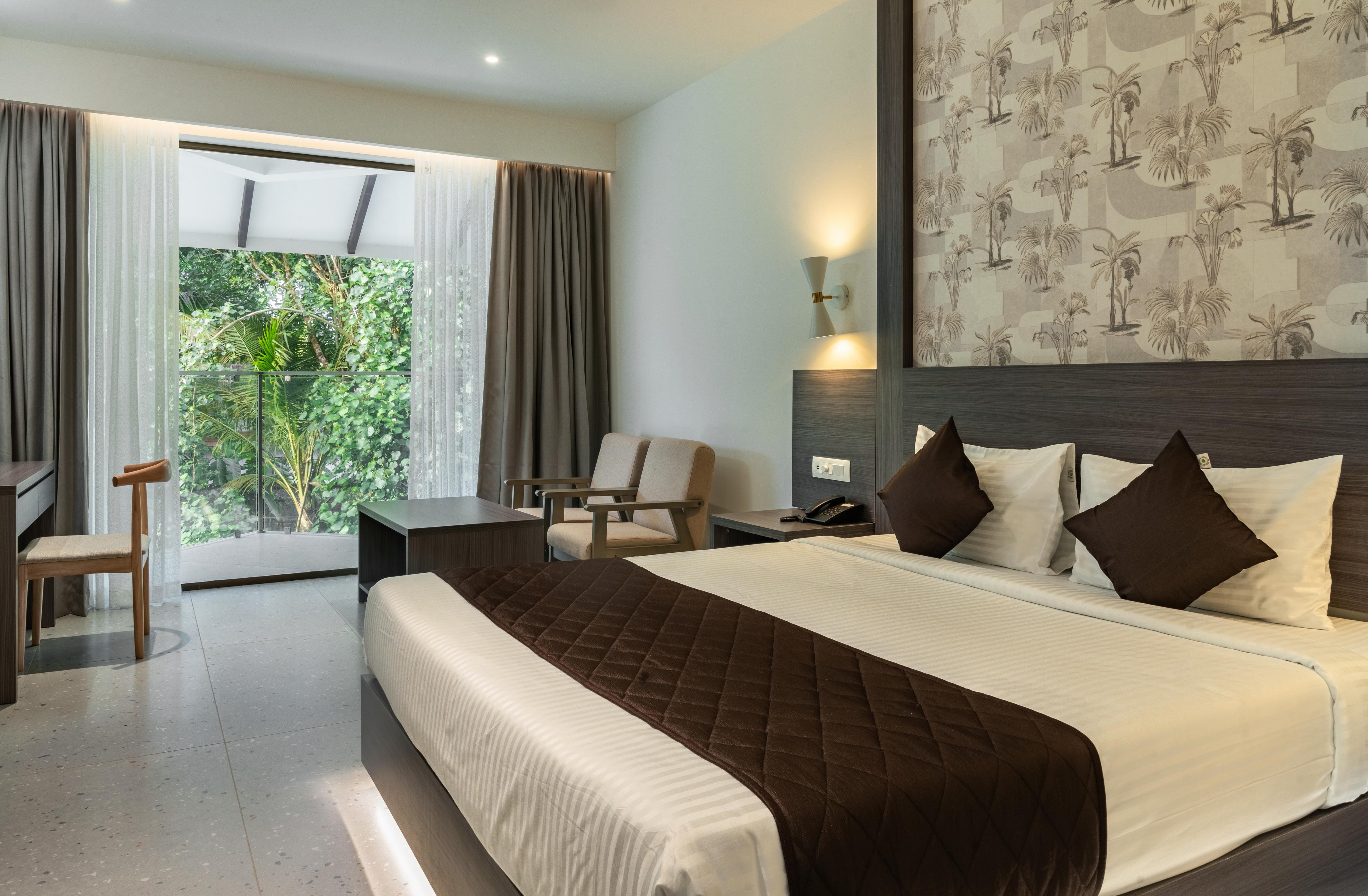 EDASSERY CANAL LAKE RESORT Room Type - Deluxe King Bed Room with garden View