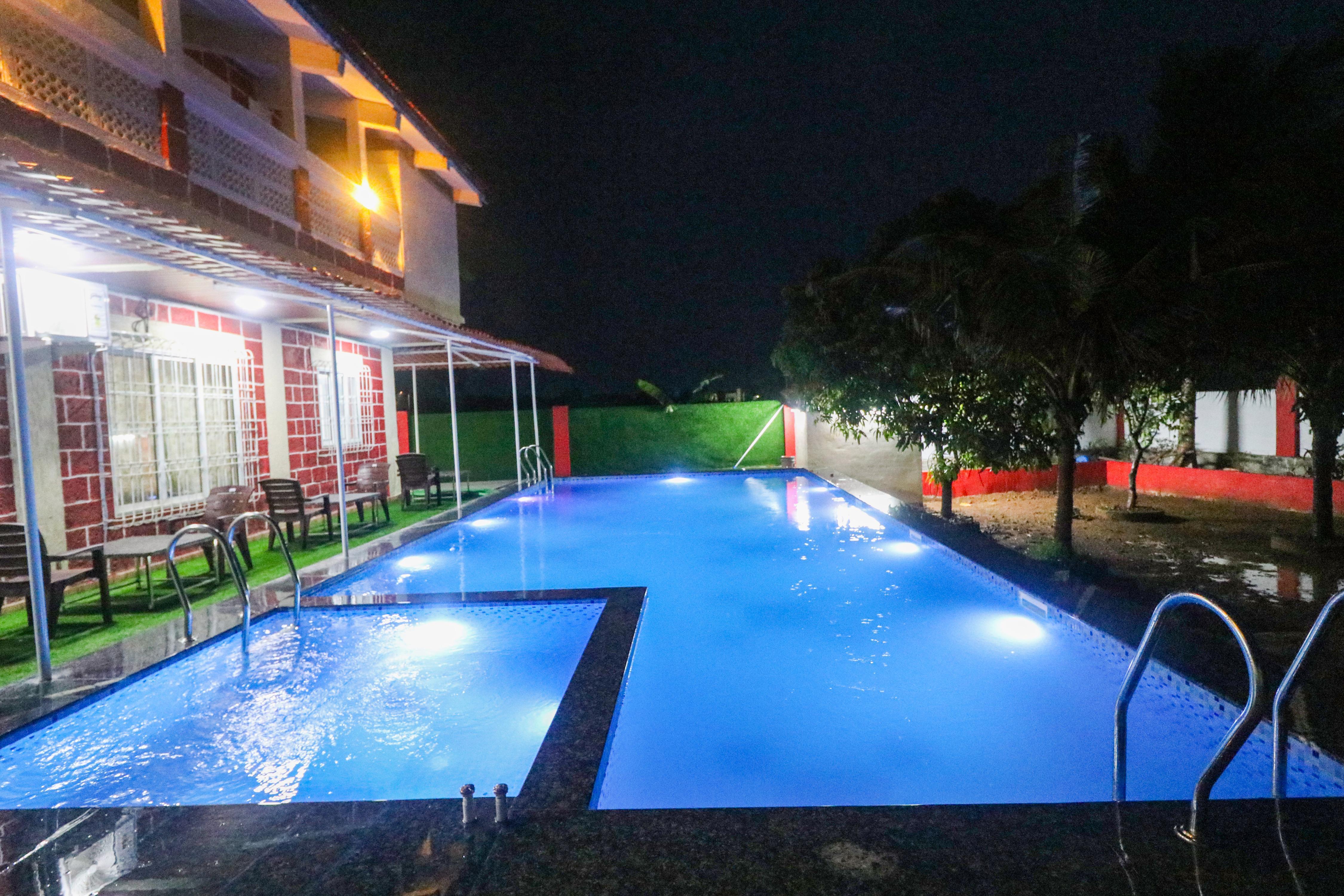 Stayhaven Redstone 3BHK Pvt Pool with Projector Hall - Tap to explore photos