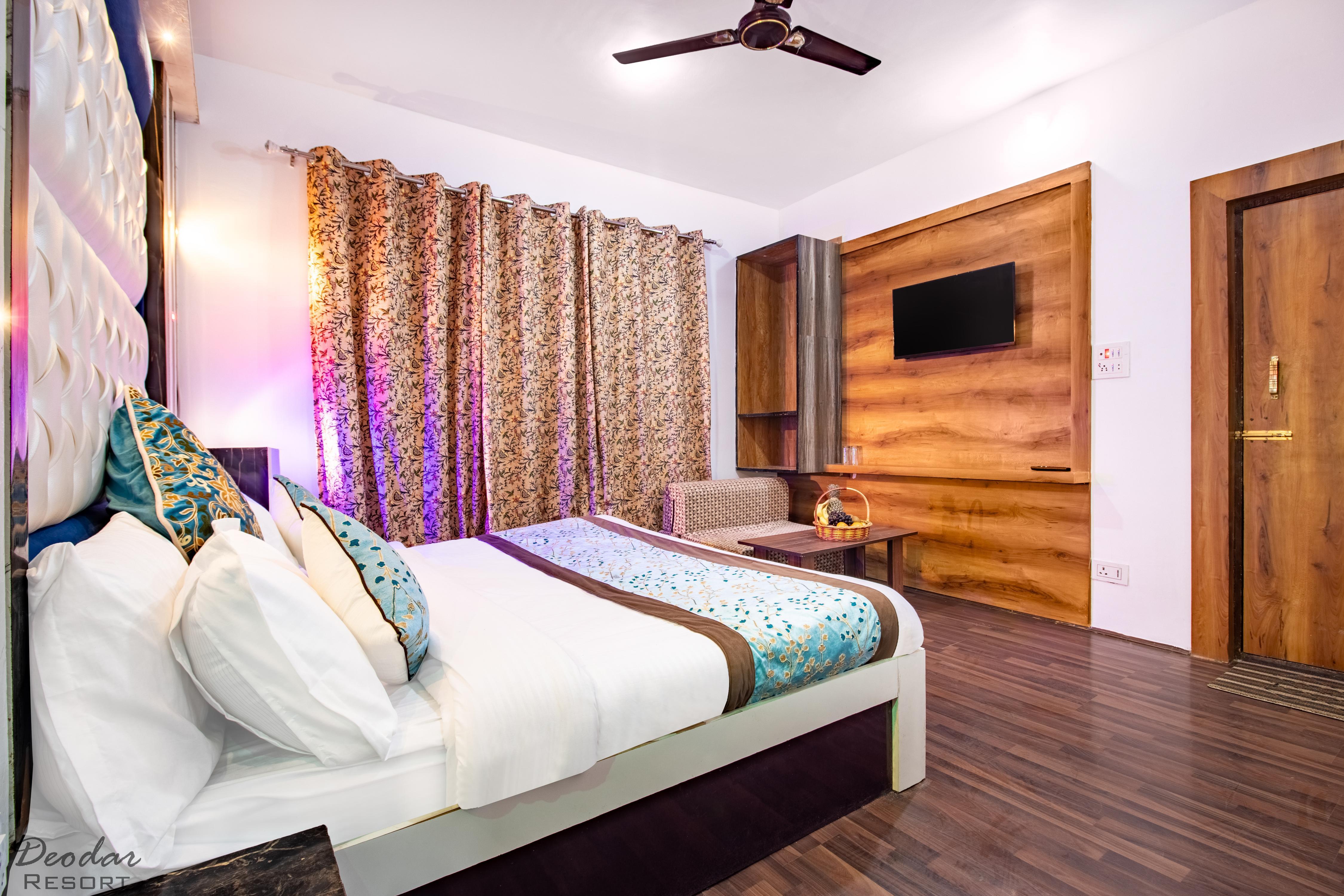 The Deodar Resort - Riverside Paradise Room Type - King Bed Room with Hill View