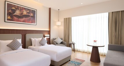 Skywings Sarovar Portico-Mathura Vrindavan, Mathura Room Type - Deluxe Room - 2 Single Beds