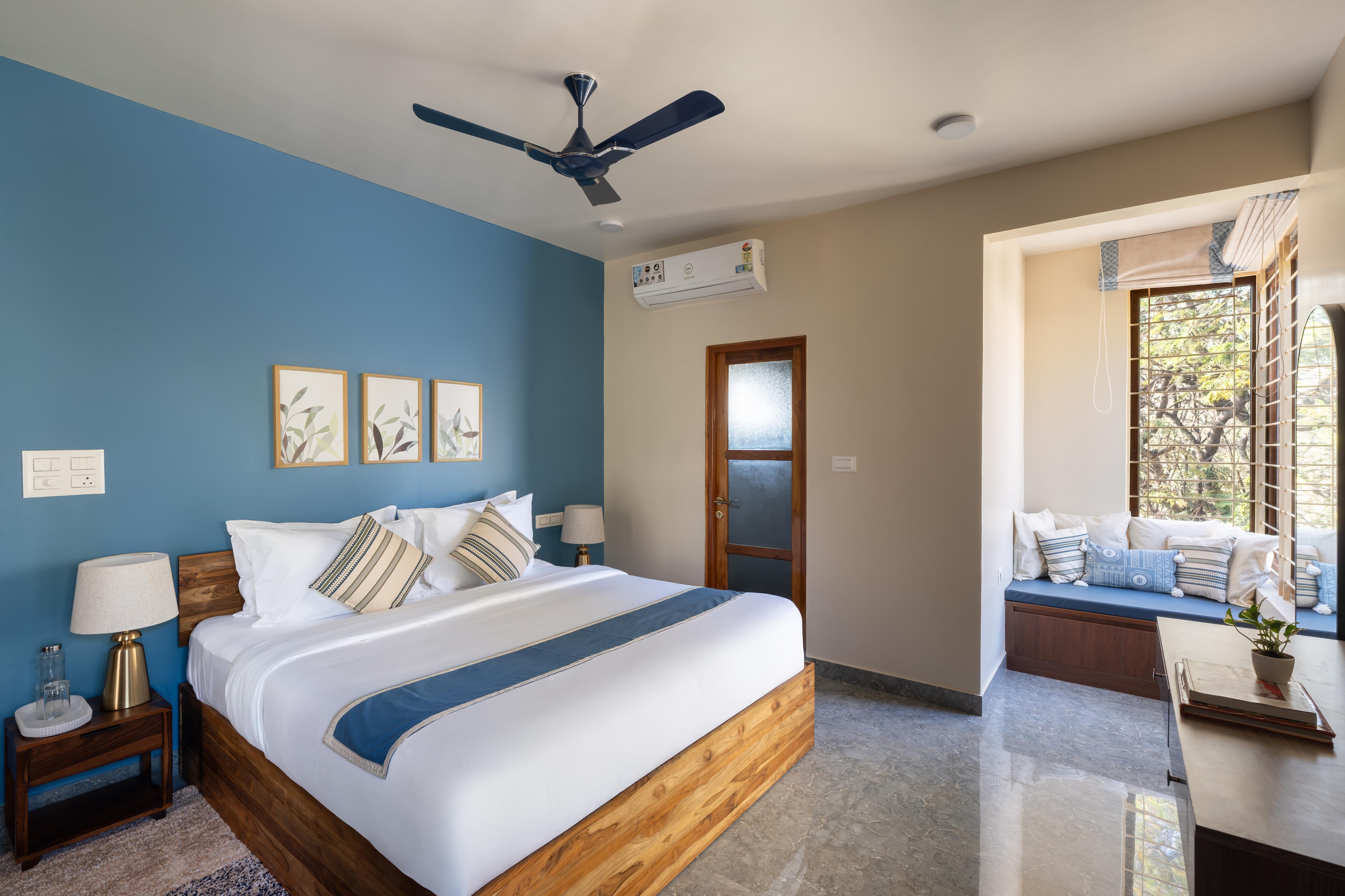 The Koramangala Nook by The Blue Kite -3BHK Apt with Balcony,WiFi & Housekeeping (103) - Tap to explore photos