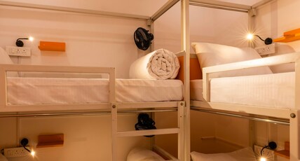 Zostel Noida Room Type - 1 Bunk Bed | Standard 4 Bed Mixed Dorm | Shared En-suite Washroom