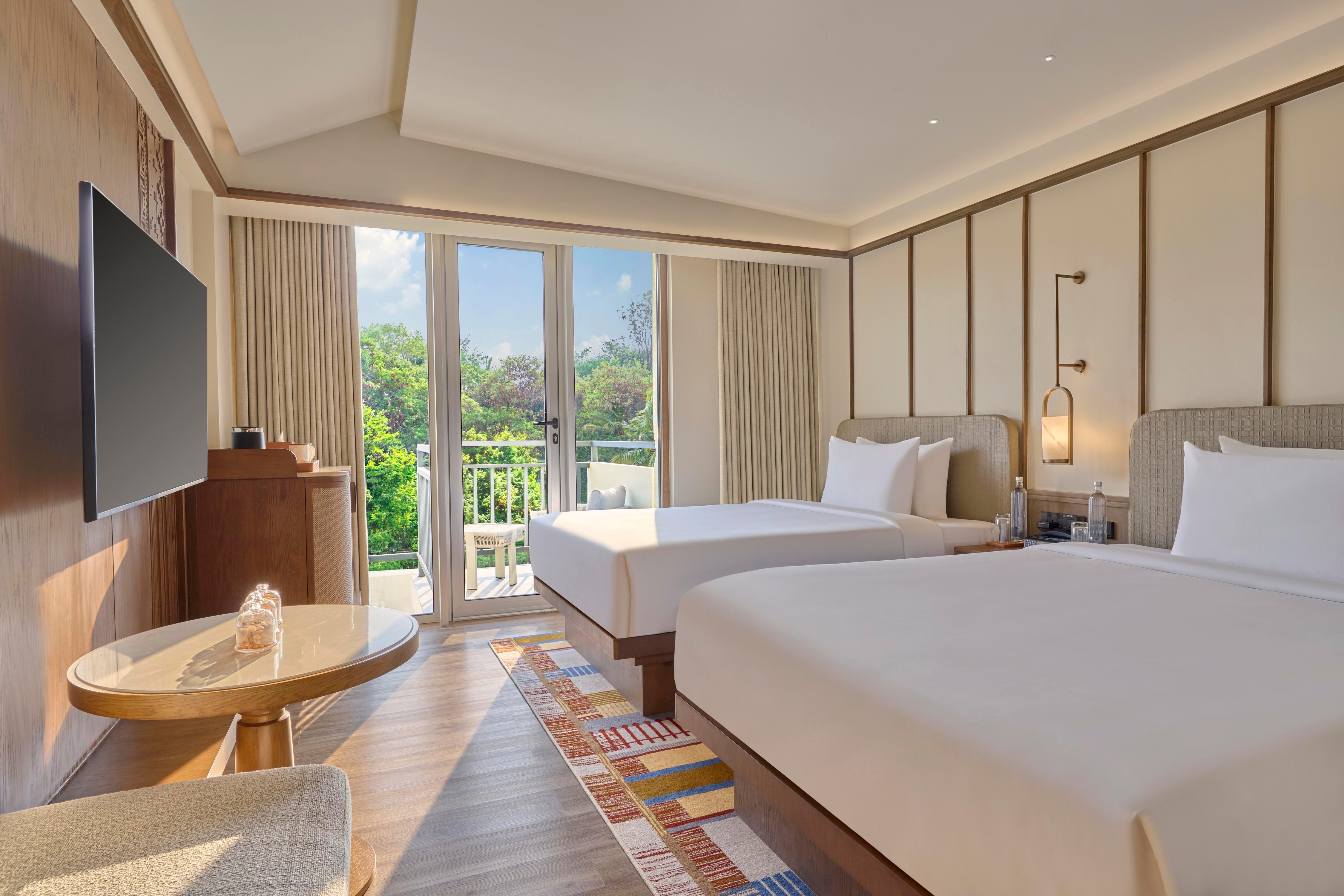 Slohh by Roach Bengaluru, Curio Collection by Hilton Room Type - Twin Guest Room Balcony
