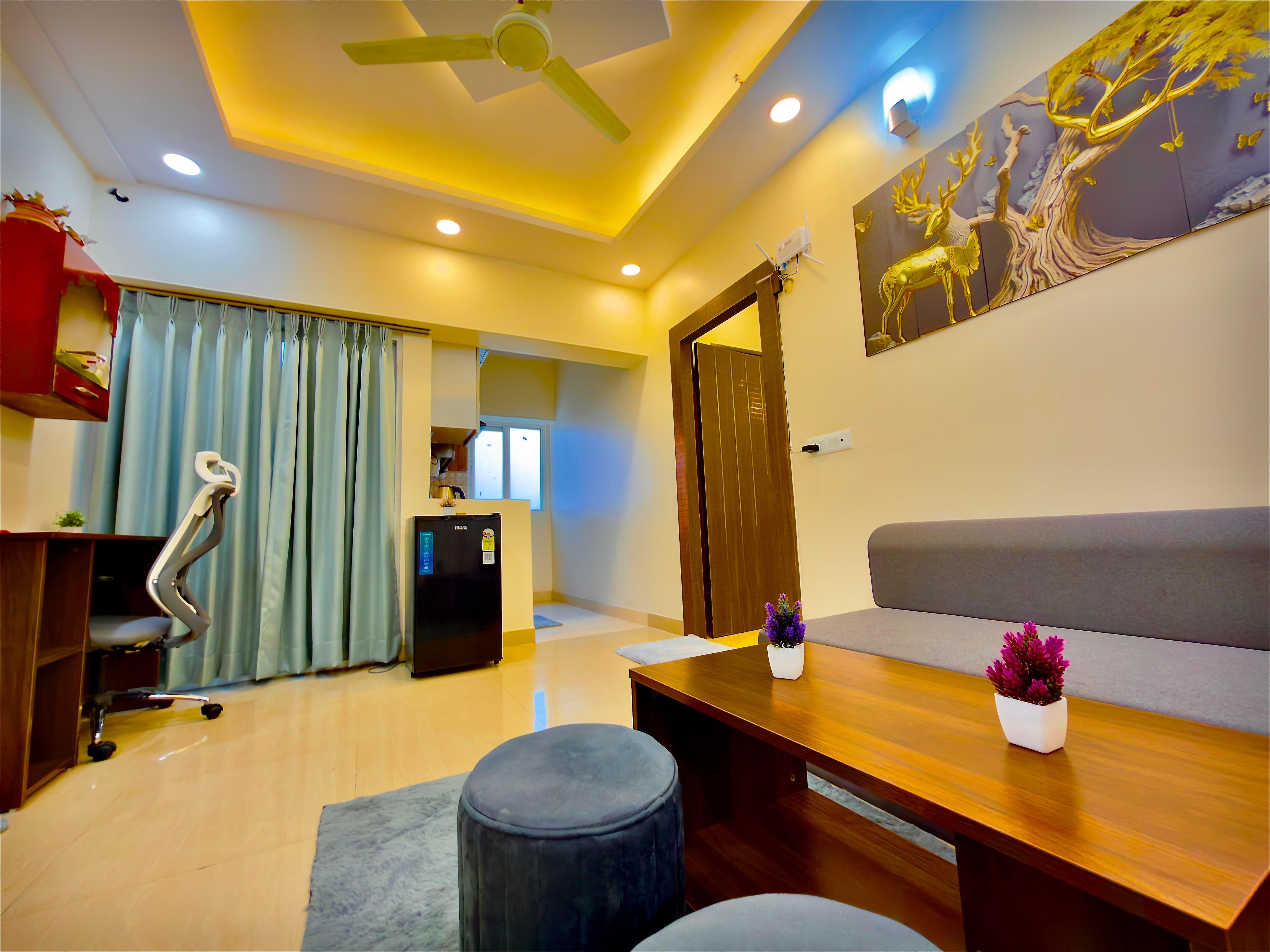 Spacious 1BHK | Workstation | 2 Balconies