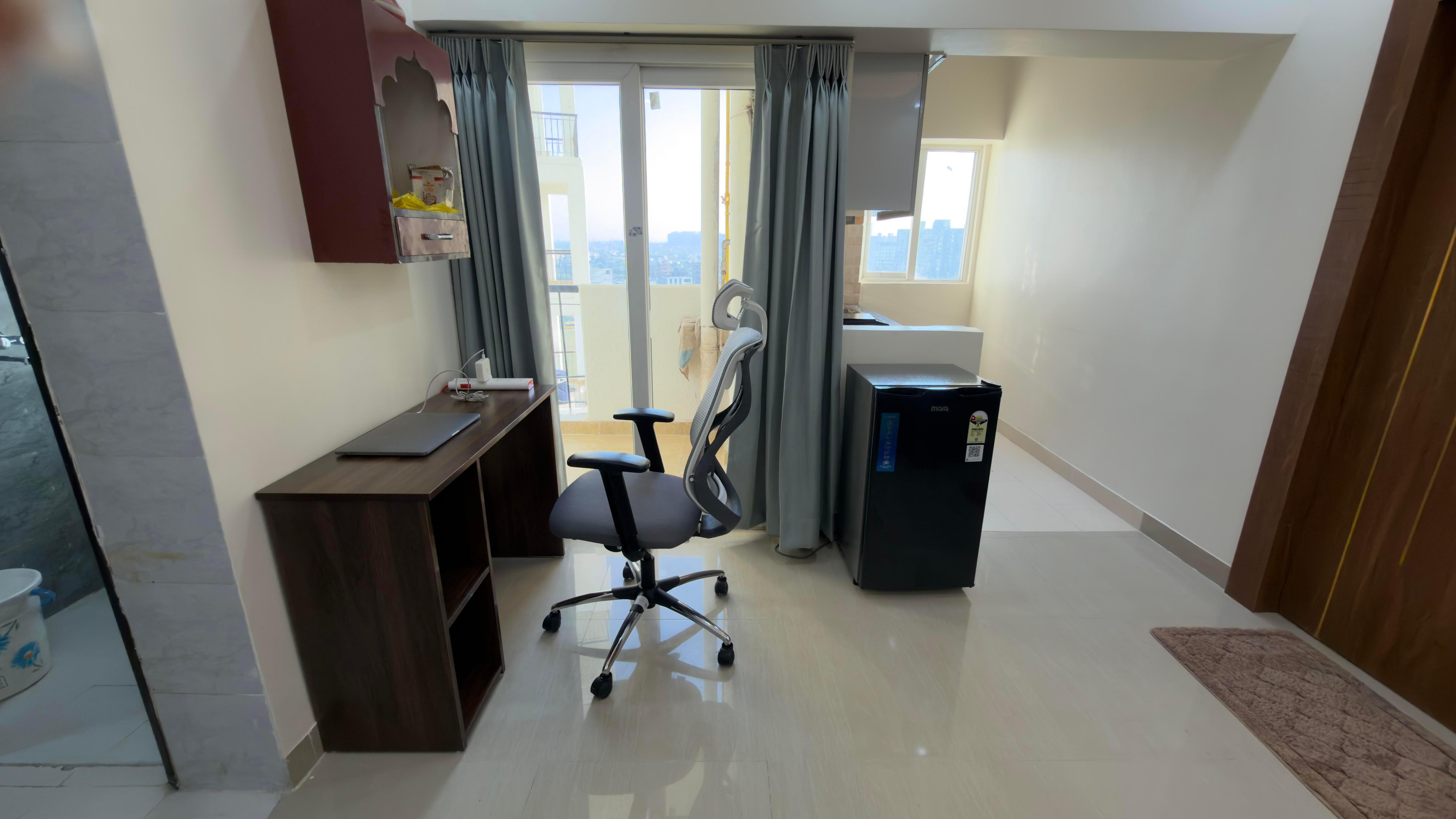 Spacious 1BHK | Workstation | 2 Balconies - Tap to explore photos