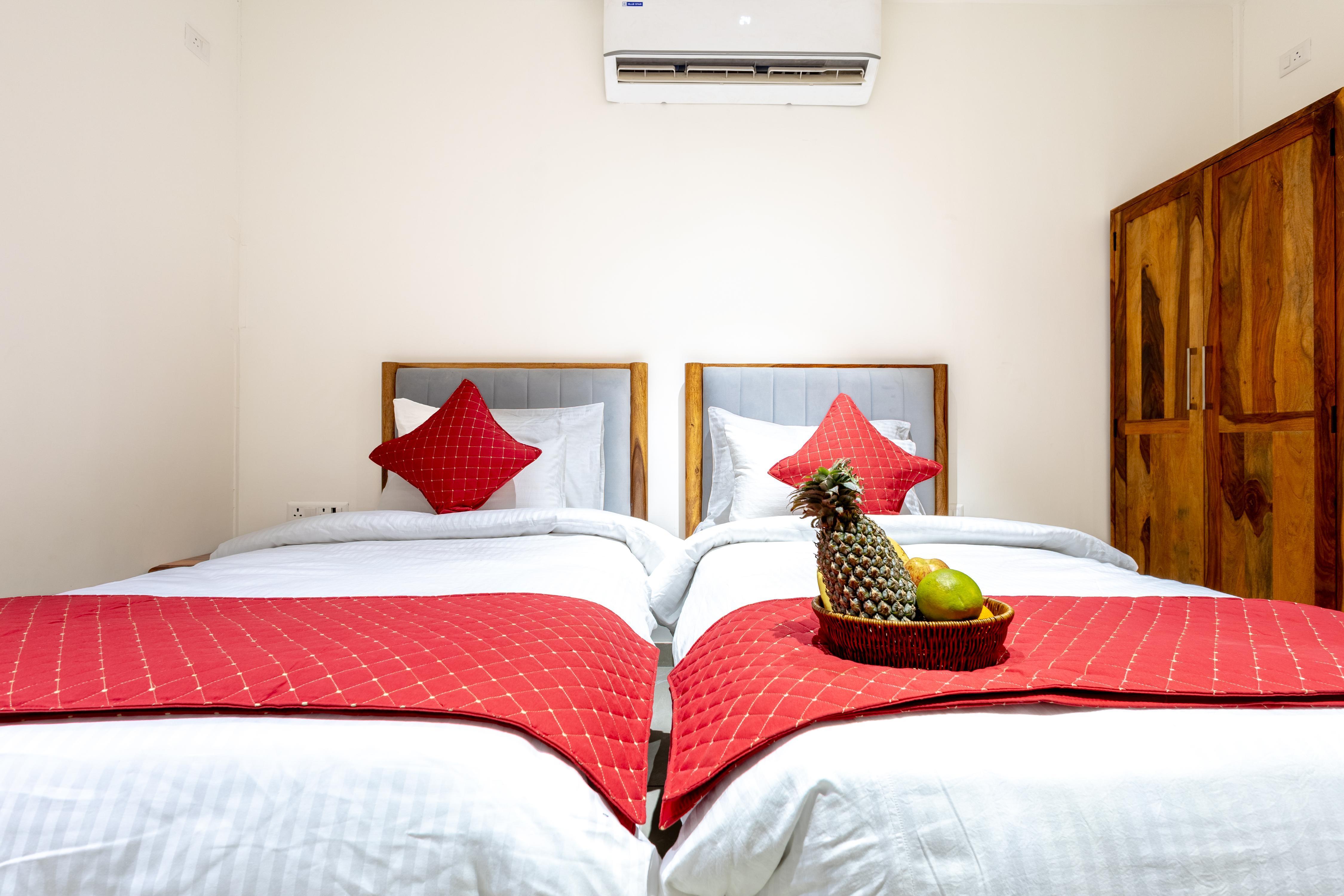 Aayovea Resort Ayodhya Near Ram Mandir & Saryu River Room Type - Deluxe Twin Room with Garden View (VIP Pass Assistance | Pure Veg Satvik Food | No Onion & No Garlic