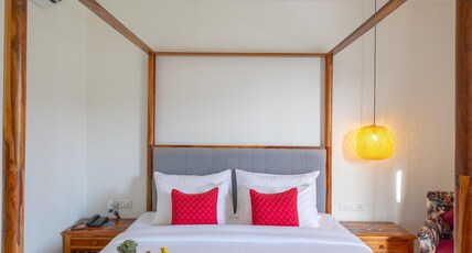 Aayovea Resort Ayodhya Near Ram Mandir & Saryu River Room Type - Family Rooms with Garden View (VIP Pass Assistance | Pure Veg Satvik Food | No Onion & No Garlic Mea