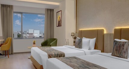 The Fern Residency Vadodara,Alkapuri, Series By Marriott Room Type - Fern Classic, Guest room, 2 Queen, City view The Fern Residency Vadodara,Alkapuri, Series By Marriott Room Type - Fern Classic, Guest room, 2 Queen, City view