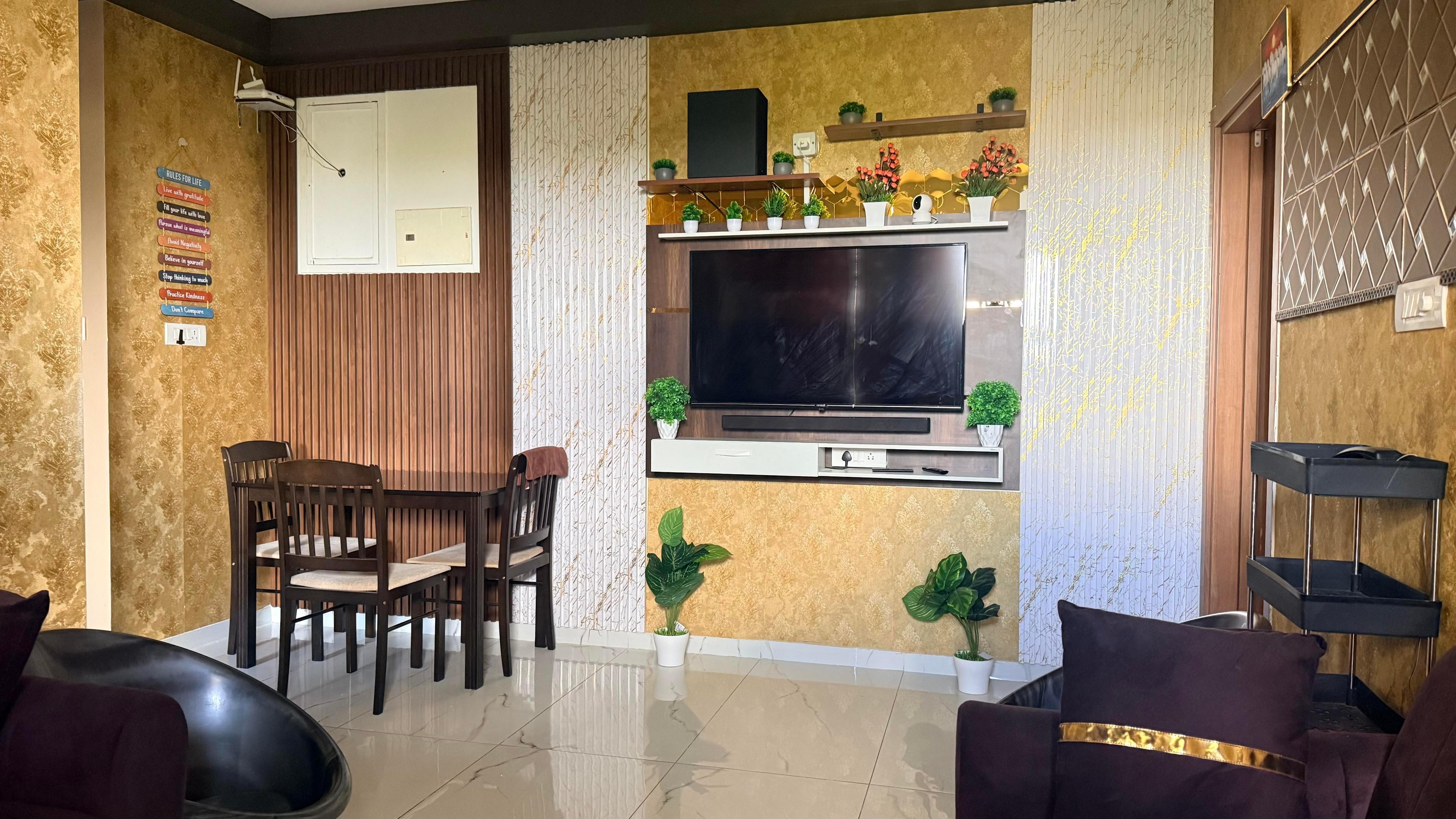 Luxury Fully Furnished 2BHK Pool Self Check in