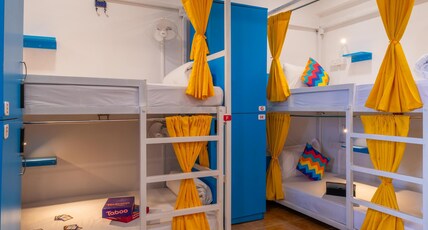 goSTOPS PLUS Goa Candolim Room Type - Bed in 8 Bed Mixed Dormitory Room with Ensuite Bathroom - Lower Bed