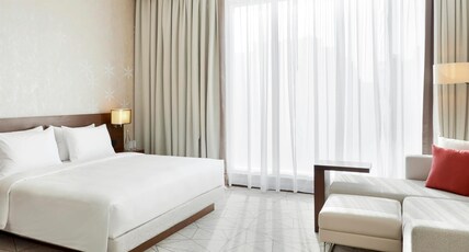 Hyatt Place Dubai Al Rigga. Room Type - King Bed Pool View (with sofa bed) Hyatt Place Dubai Al Rigga. Room Type - King Bed Pool View (with sofa bed)