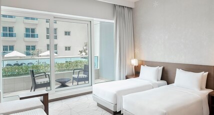 Hyatt Place Dubai Al Rigga. Room Type - Two Twin Beds (with sofa bed)