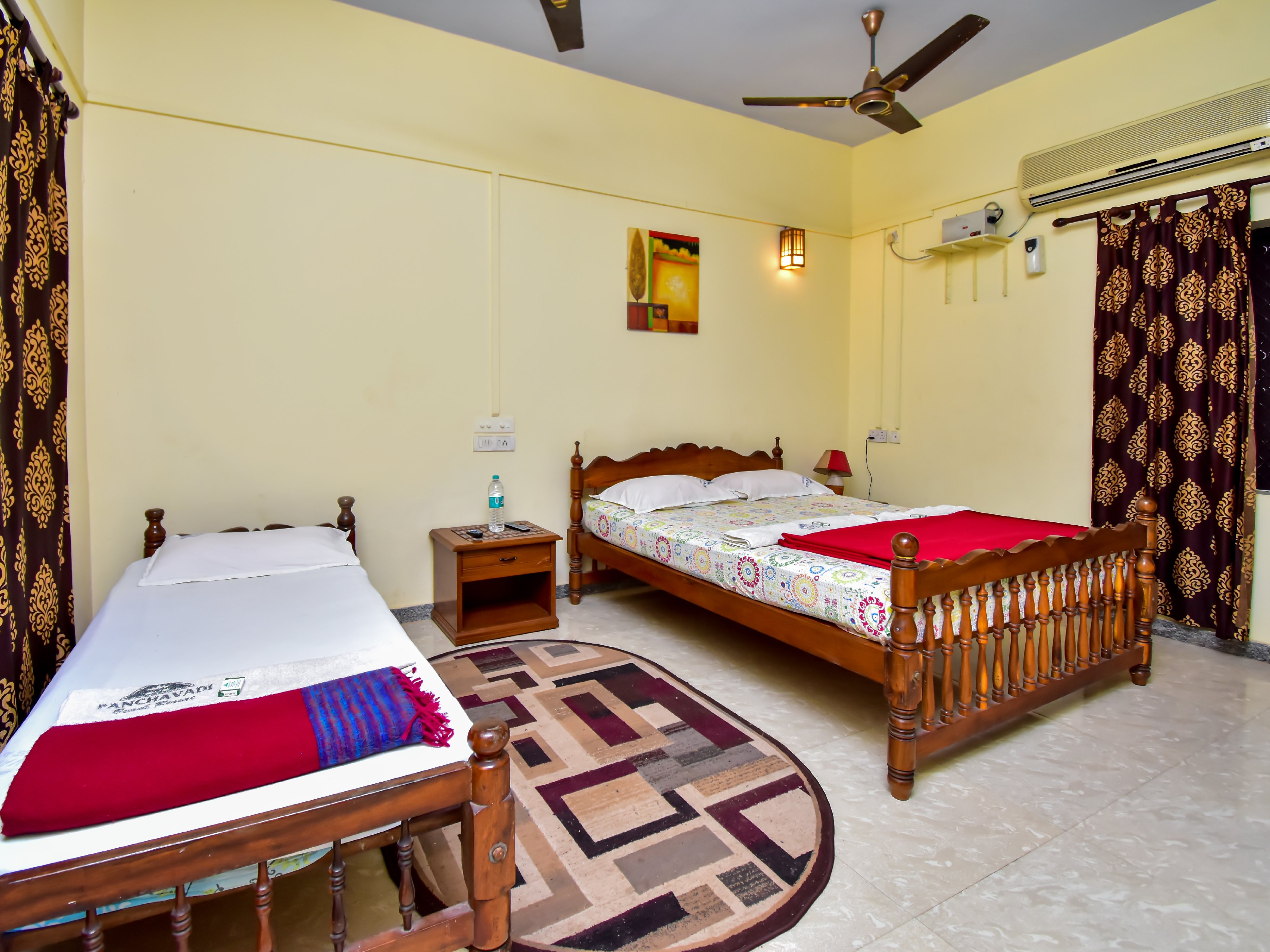 Panchavadi Beach Resort Room Type - Standard Aircondition Triple Room