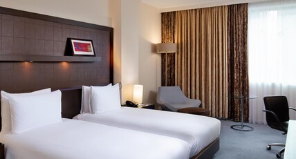 Hilton London Canary Wharf Room Type - TWIN HILTON GUESTROOM