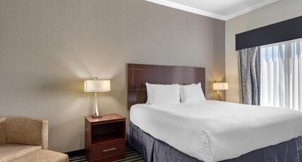 Best Western Plus Austin Airport Inn and Suites Room Type - 1 King Bed, Non-Smoking, Chair, Work Desk, Wi-Fi, Microwave And Refrigerator, Full Breakfast Best Western Plus Austin Airport Inn and Suites Room Type - 1 King Bed, Non-Smoking, Chair, Work Desk, Wi-Fi, Microwave And Refrigerator, Full Breakfast