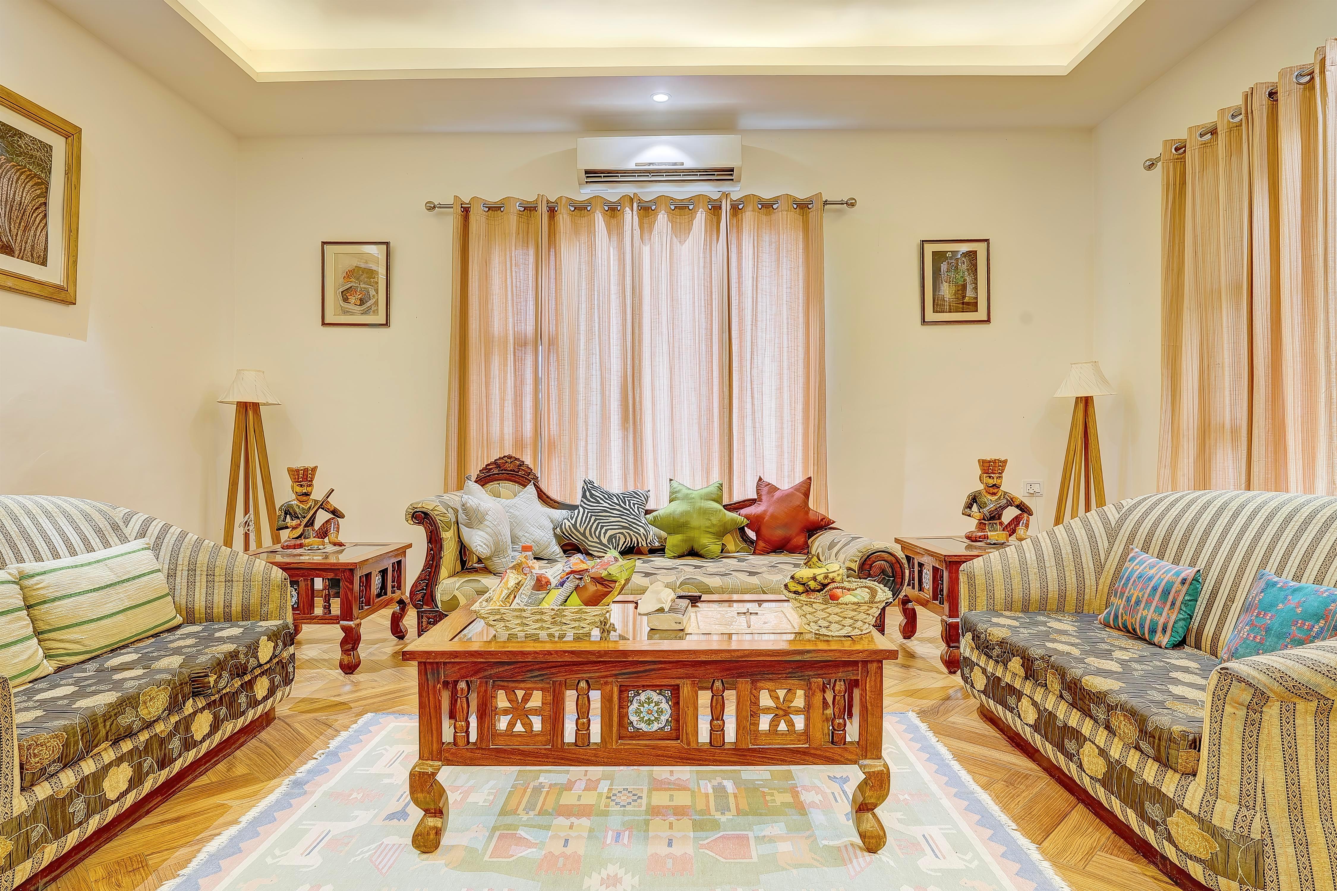 Alaya Stays Aravale Farm | Pet friendly 4 BHK & Aravali Views - Tap to explore photos