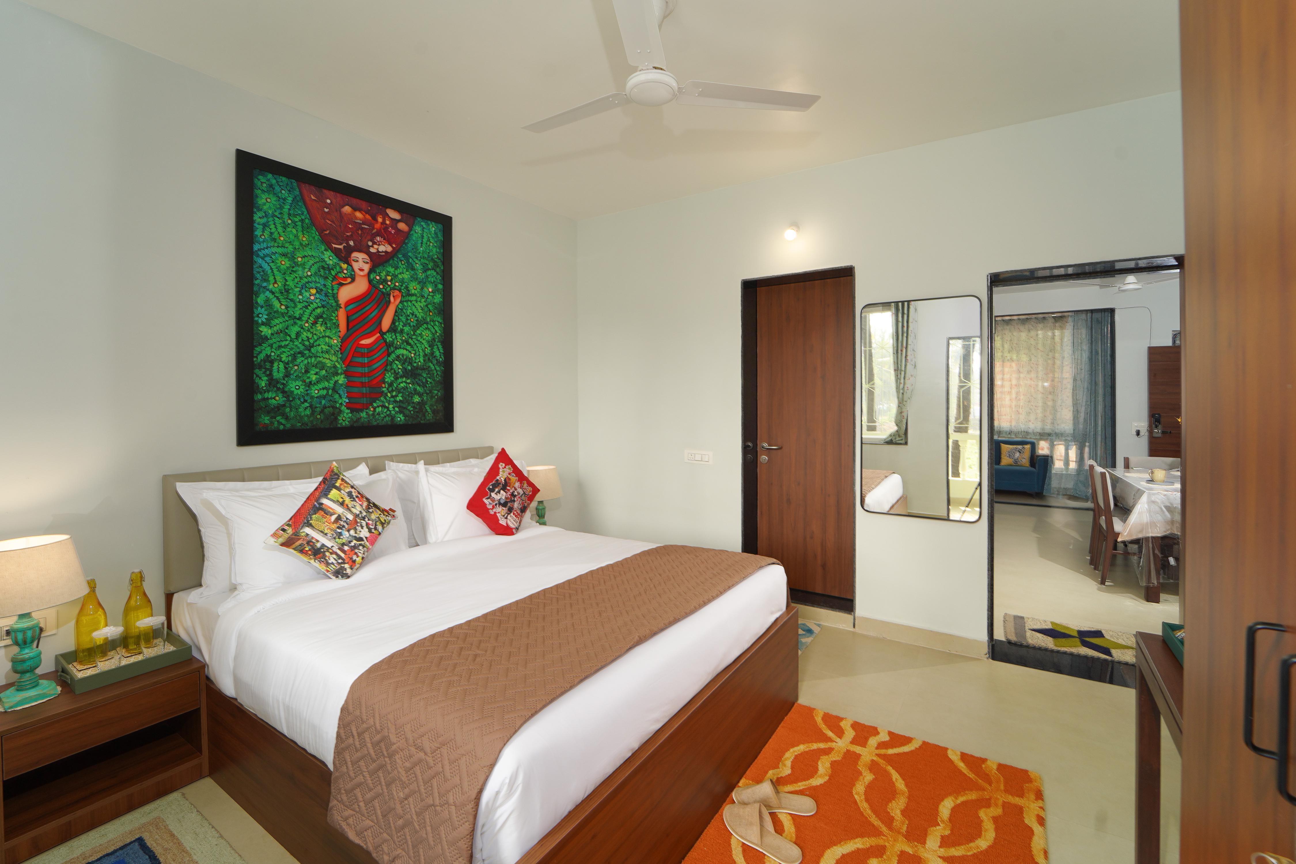 Stylish 2BHK w/ Glass Balcony | 5 Mins to Beach - Tap to explore photos