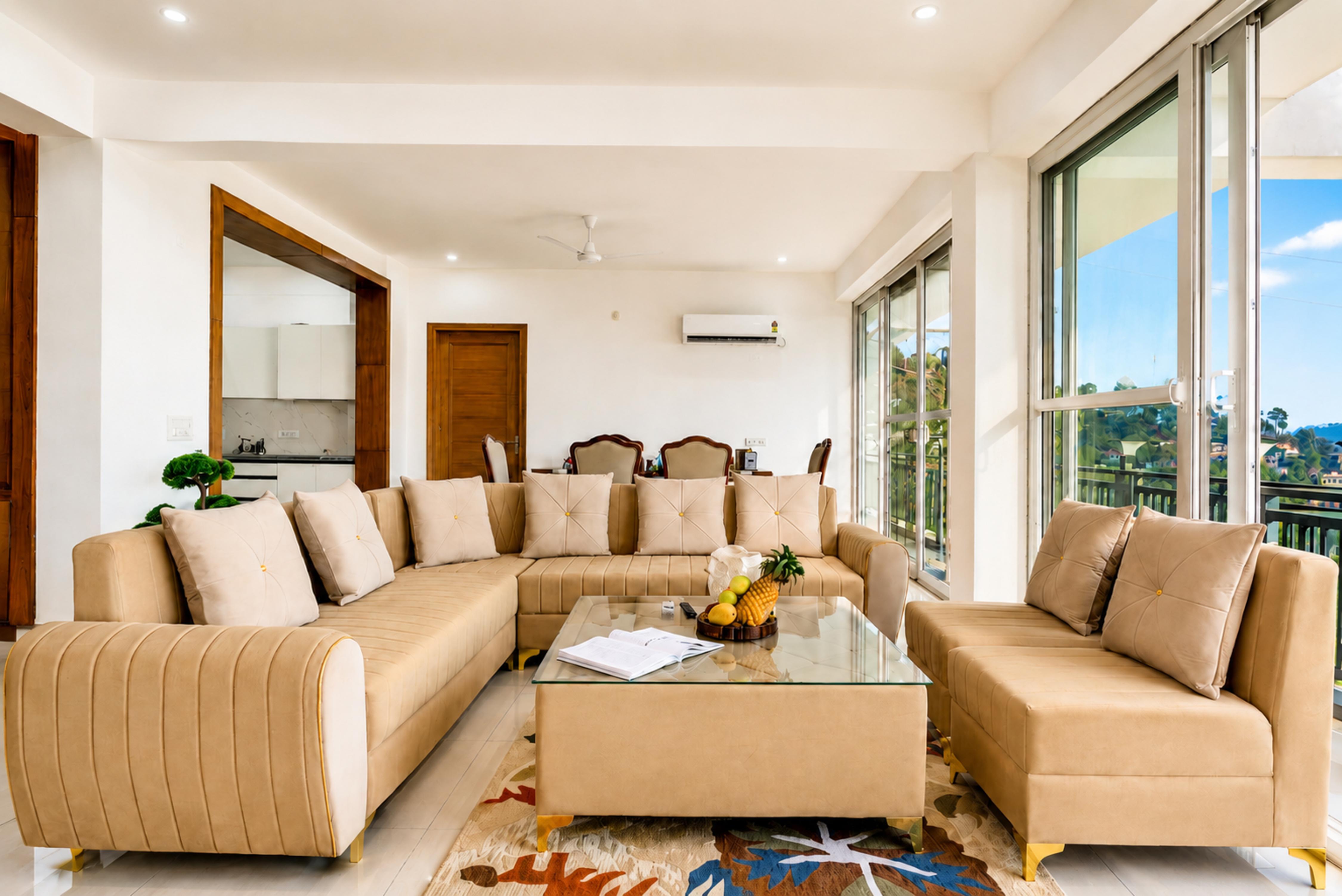 Alaya Stays Mist & Manor Maple 6 BHK Apt with shared Game Zone - Tap to explore photos
