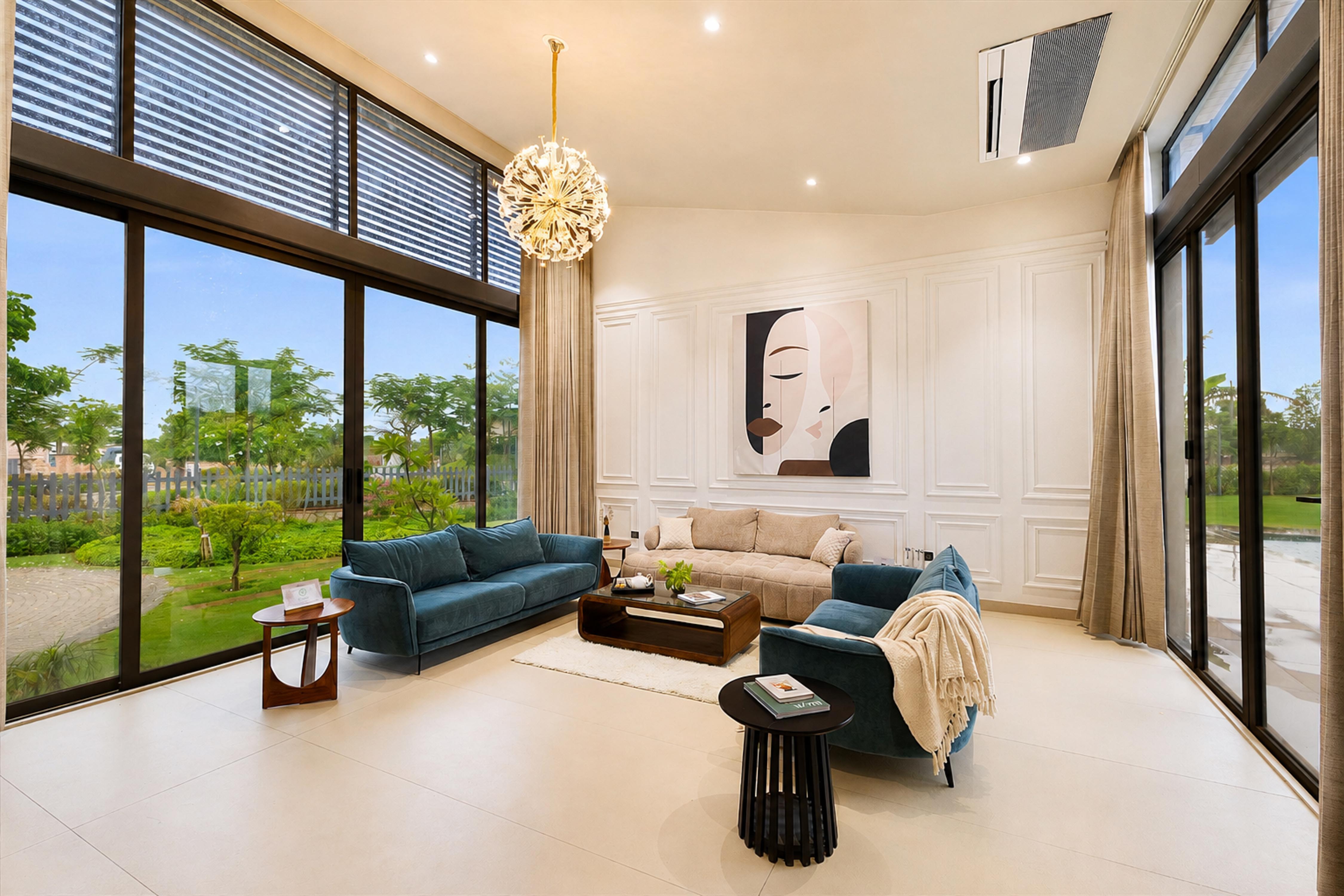 ELIVAAS Signature 24 Carat 4 BHK Villa with Pvt Pool & Garden - Tap to explore photos
